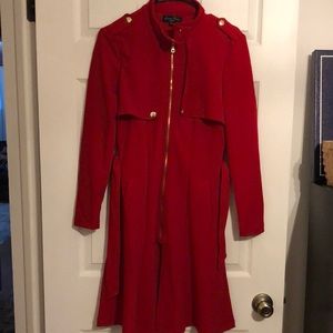 Women’s Medium Red Trench Dresscoat